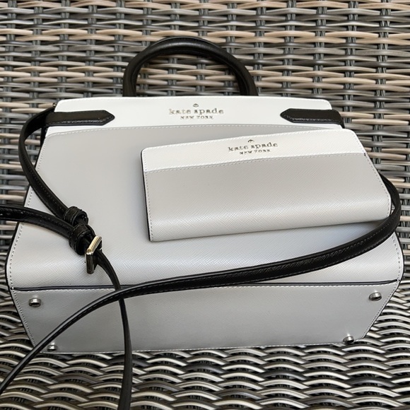 Kate Spade Staci Colorblock Medium Satchel & Staci Colorblock Large Slim Bifold - Picture 14 of 16